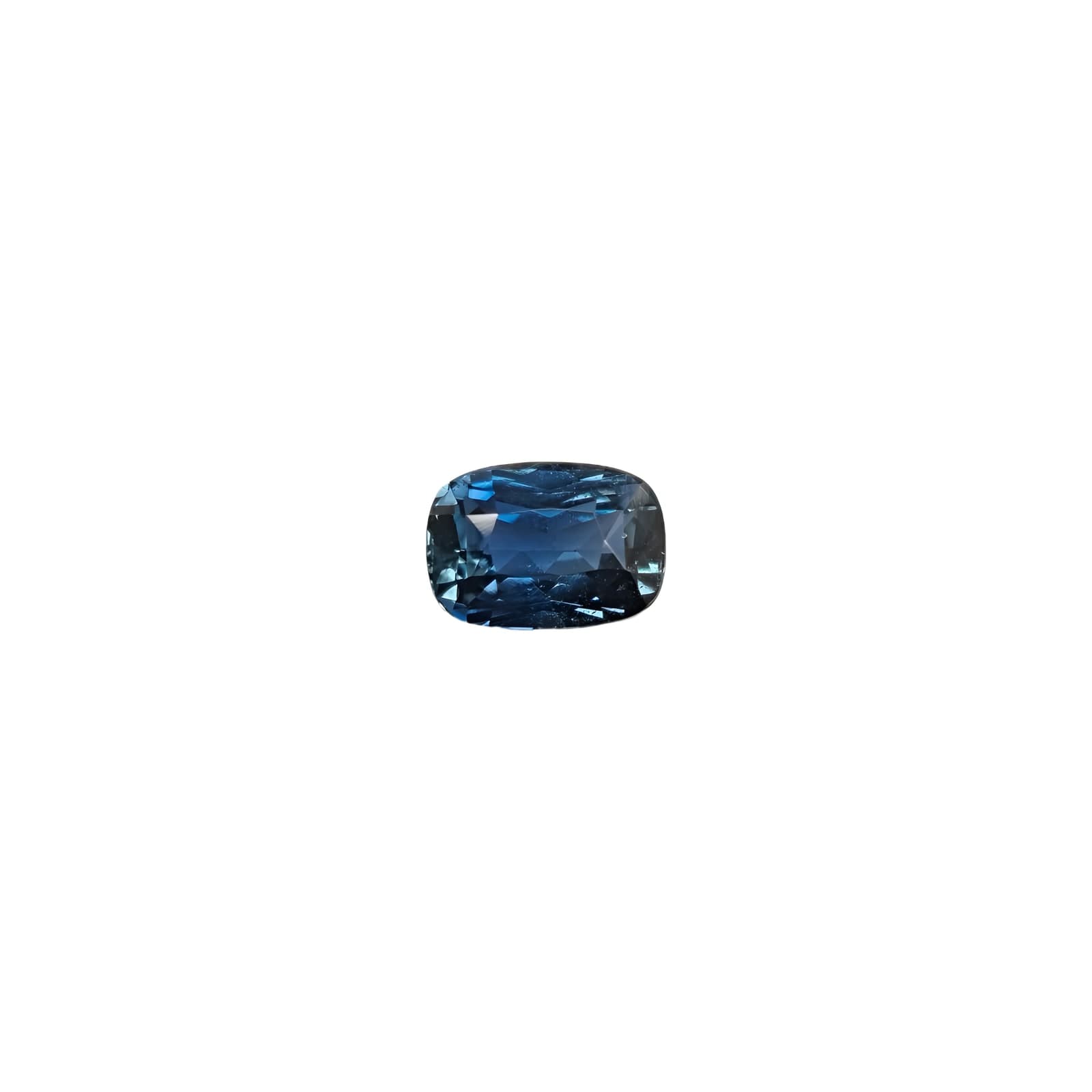An unheated 2.71-carat peacock blue Ceylon sapphire
